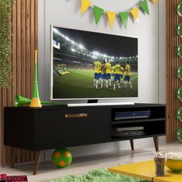 Rack para TV até 50 Polegadas Pés Palito Retrô Miami - 7