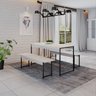 Conjunto Mesa de Jantar com 2 Bancos Estilo Industrial Active Yescasa - 1