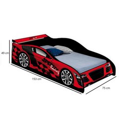 Cama Infantil com Proteção Lateral Carro Speed - 3 Cama Infantil com Proteção Lateral Carro Speed - 3