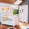 Quarto de Bebê Guarda Roupa com Janelas Losango e Berço Americano Cocada Yescasa - 2