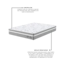 Ver imagem 5 de Colchão Viúva 128x188x24cm Molas Ensacadas Soft New Montreal