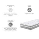 Ver imagem 6 de Colchão Solteiro 78x188x24cm Molas Ensacadas Soft New Montreal