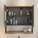 Ver imagem 3 de Conjunto para Banheiro 2 Espelhos Estrutura Metalon com Nichos Londres