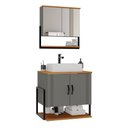 Ver imagem 6 de Conjunto para Banheiro 2 Espelhos Estrutura Metalon com Nichos Londres