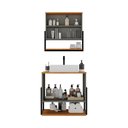 Ver mais imagens de Conjunto para Banheiro 2 Espelhos Estrutura Metalon com Nichos Londres