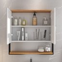 Ver imagem 3 de Conjunto para Banheiro 2 Espelhos Estrutura Metalon com Nichos Londres