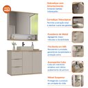 Ver imagem 7 de Conjunto de Banheiro Completo com Gabinete, Cuba e Espelheira 76cm York