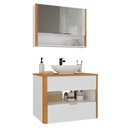 Ver imagem 2 de Conjunto para Banheiro Santorini com Cuba e Espelheira Canto Curvo