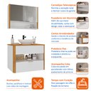 Ver imagem 6 de Conjunto para Banheiro Santorini com Cuba e Espelheira Canto Curvo