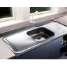 Pia para Cozinha em Aço Inox 430 Infinity 1,20 X 0,53 Lisa Inoxsul - 1