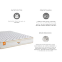 Ver imagem 3 de Colchão Casal  Mola Superlastic Denver 30x138x188cm