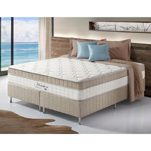 Colchão King Zidi Super Houston 193x203cm Pillow In Molas Ensacadas