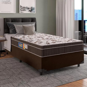 Colchão Solteiro Polar Espuma Orthoface Polar 88x188x25cm Marrom Suporta até 120kg