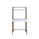 Ver imagem 2 de Escrivaninha Estante Escada Urban 1 Gaveta 73cm Industrial Appunto Branca E Castanho