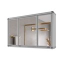 Ver imagem 5 de Espelheira para Banheiro 3 Portas em Alumínio 73cmx45cm Plus 