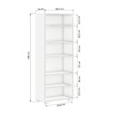 Ver imagem 3 de Kit 3 Estantes para Livros 5 Prateleiras 188cmx181,5cm Office