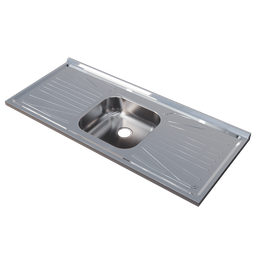Pia para Cozinha em Aço Inox AISI430 Standar 120 cm x 52cm Fabrinox - 3