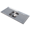 Pia para Cozinha em Aço Inox AISI430 Standar 120 cm x 52cm Fabrinox - 3