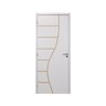 Kit Porta de Madeira Decorada 215x74cm com Batente de Mdf Ultra 12cm Cantareira Mgm - 3