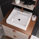 Ver imagem 2 de Gabinete Suspenso com Cuba e Espelheira 60cm Olivia Espresso Móveis