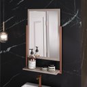 Ver imagem 4 de Gabinete Suspenso com Cuba e Espelheira 60cm Olivia Espresso Móveis