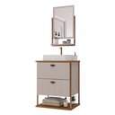 Ver imagem 6 de Gabinete Suspenso com Cuba e Espelheira 60cm Olivia Espresso Móveis