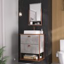 Ver imagem 1 de Gabinete Suspenso com Cuba e Espelheira 60cm Olivia Espresso Móveis