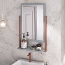 Ver imagem 4 de Gabinete Suspenso com Cuba e Espelheira 60cm Olivia Espresso Móveis