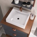 Ver imagem 2 de Gabinete Suspenso com Cuba e Espelheira 60cm Olivia Espresso Móveis