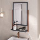 Ver imagem 4 de Gabinete Suspenso com Cuba e Espelheira 60cm Olivia Espresso Móveis