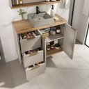 Ver imagem 2 de Gabinete de Banheiro com Cuba Galway 76cm