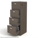 Ver imagem 2 de Gaveteiro Arquivo para Pasta Suspensa com Chave 4 Gavetas 1004 Kappesberg