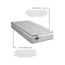 Ver imagem 3 de Colchão Solteiro  Mola Ensacada Hanover 22x88x188cm