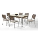 Ver imagem 2 de Conjunto Sala de Jantar Mesa Natani 160x90cm com 6 Cadeiras Natani Junco 