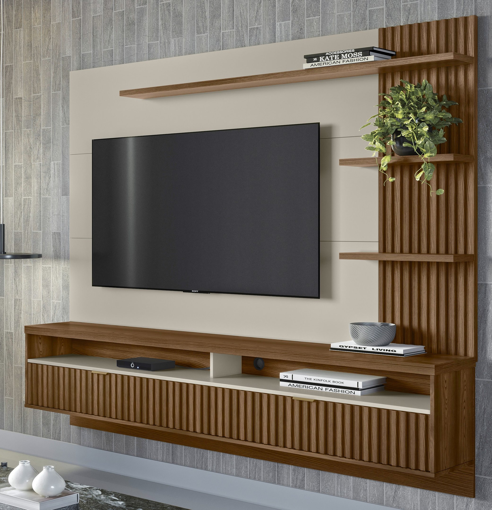 Painel para TV até 65 Polegadas Ripado Araruna - 2