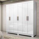 Ver imagem 1 de Guarda Roupa 6 Portas com pés Paris Espresso Móveis