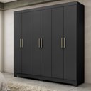 Ver imagem 1 de Guarda Roupa 6 Portas com pés Paris Espresso Móveis