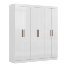 Guarda-Roupa Casal 6 Portas 2 Gavetas Paris Espresso Móveis - 2
