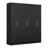 Guarda Roupa Casal 6 Portas em MDP 180cm Paris Espresso Móveis - 2