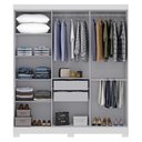 Ver imagem 5 de Guarda Roupa 6 Portas com pés Paris Espresso Móveis