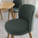 Ver mais imagens de Mesa de Jantar Extensível Redonda com 4 Cadeiras Madeira Maciça Tasila Yescasa