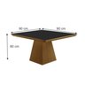 Conjunto Sala de Jantar Mesa 4 Cadeiras Pietra Tik Plus Stilo Espresso Móveis - 2