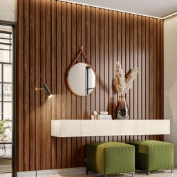 Painel Ripado em Placa 265x49,8cm (1,32m²) MDP - 2