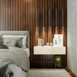 Painel Ripado em Placa 265x49,8cm (1,32m²) MDP - 3