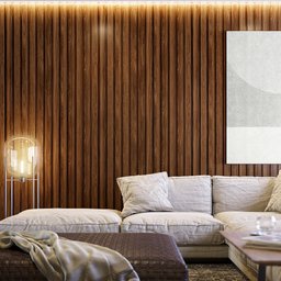 Painel Ripado em Placa 265x49,8cm (1,32m²) MDP - 6
