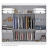 Guarda-Roupa Casal 8 Espelhos 8 Portas 2 Gavetas Nova York Yescasa - 4