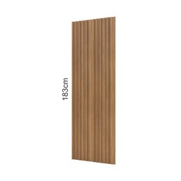 Painel Ripado em Barra 183x89,5cm (1,63m²) Mdf - 6 Painel Ripado em Barra 183x89,5cm (1,63m²) Mdf - 6