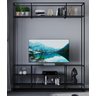 Estante Home para TV Moderna Estilo Industrial Silver 150x40x200 Cor mdf Preto - 3