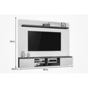 Ver imagem 3 de Painel para TV até 55 Polegadas com Nicho e Prateleira Vegas J&A Móveis