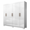 Ver imagem 2 de Guarda Roupa 6 Portas com pés Paris Espresso Móveis